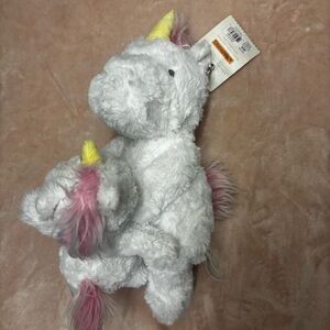 Cloud Island White and Pink Unicorn Stuffed Animal